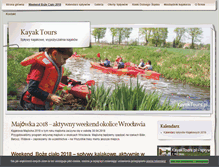 Tablet Screenshot of kayaktours.pl